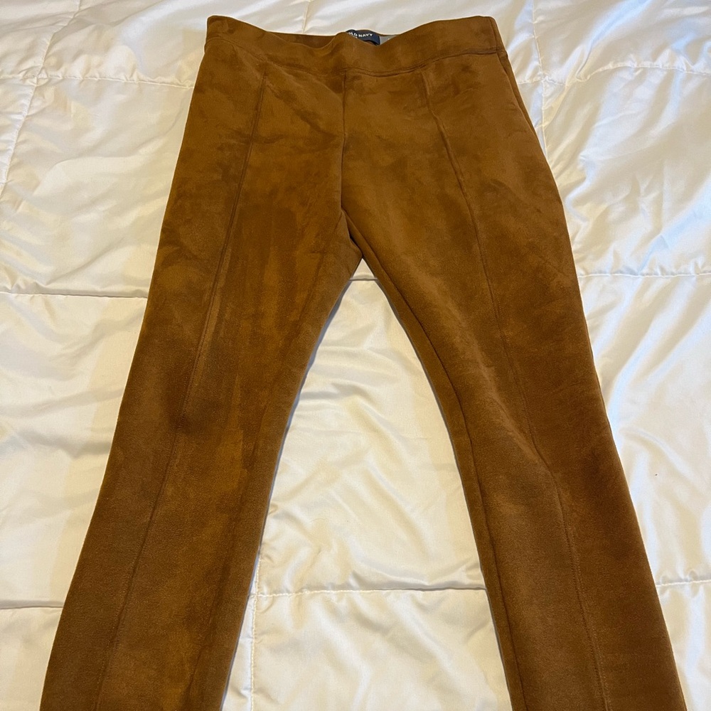 Fake suede leggings